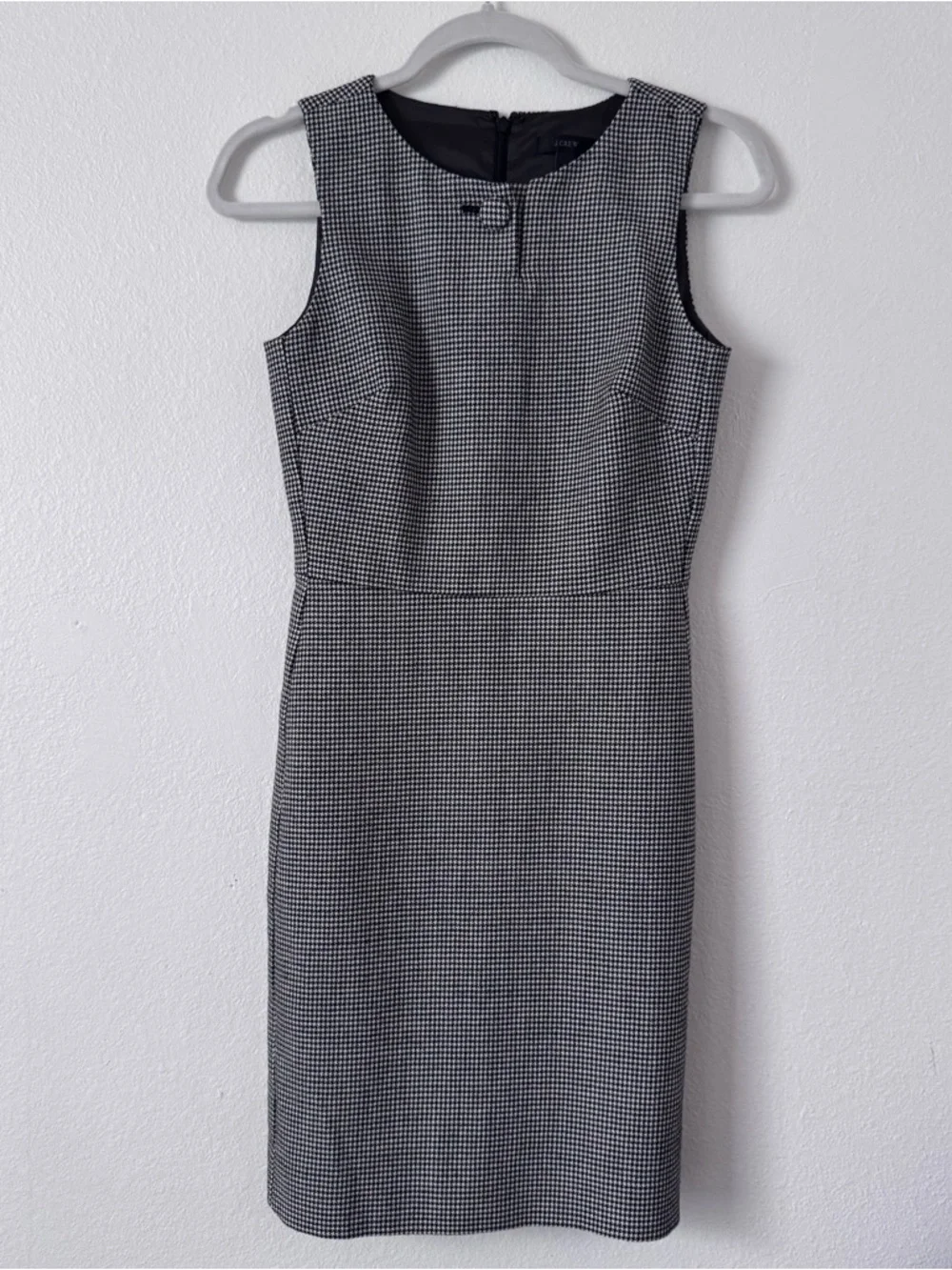 J.Crew wool Houndstooth Sheath Dress